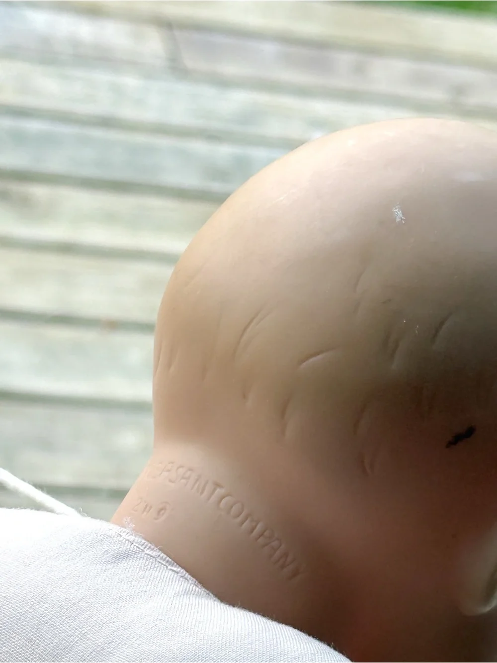 Vintage Bitty Baby Pleasant Company American Girl Baby Doll Blonde Gray 2H9 GUC